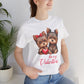 Be My Valentine Dog Lovers Tee - Cute Short Sleeve Shirt for Pet Owners