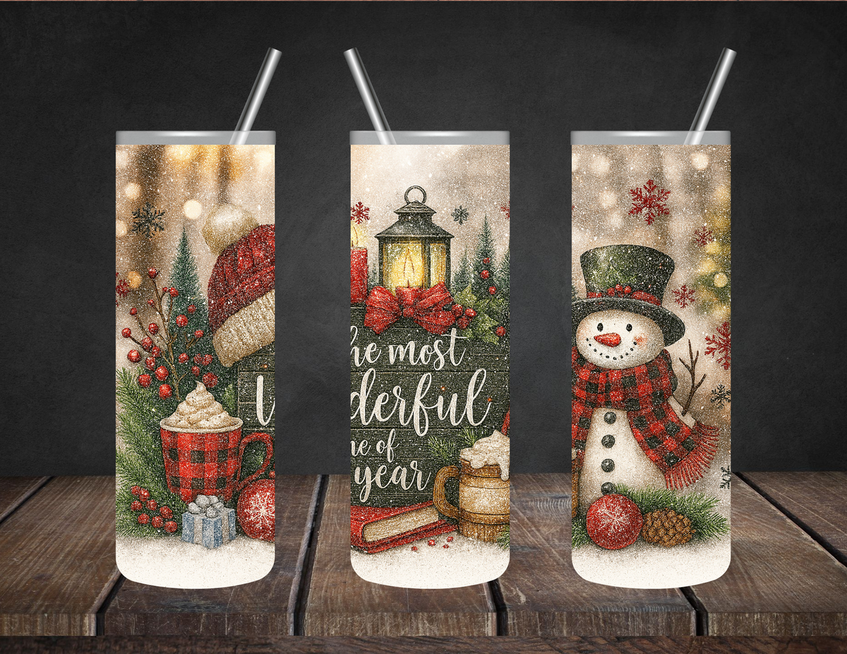 It’s the most Wonderful Time of the Year|Christmas | 20 oz Sublimation Tumbler
