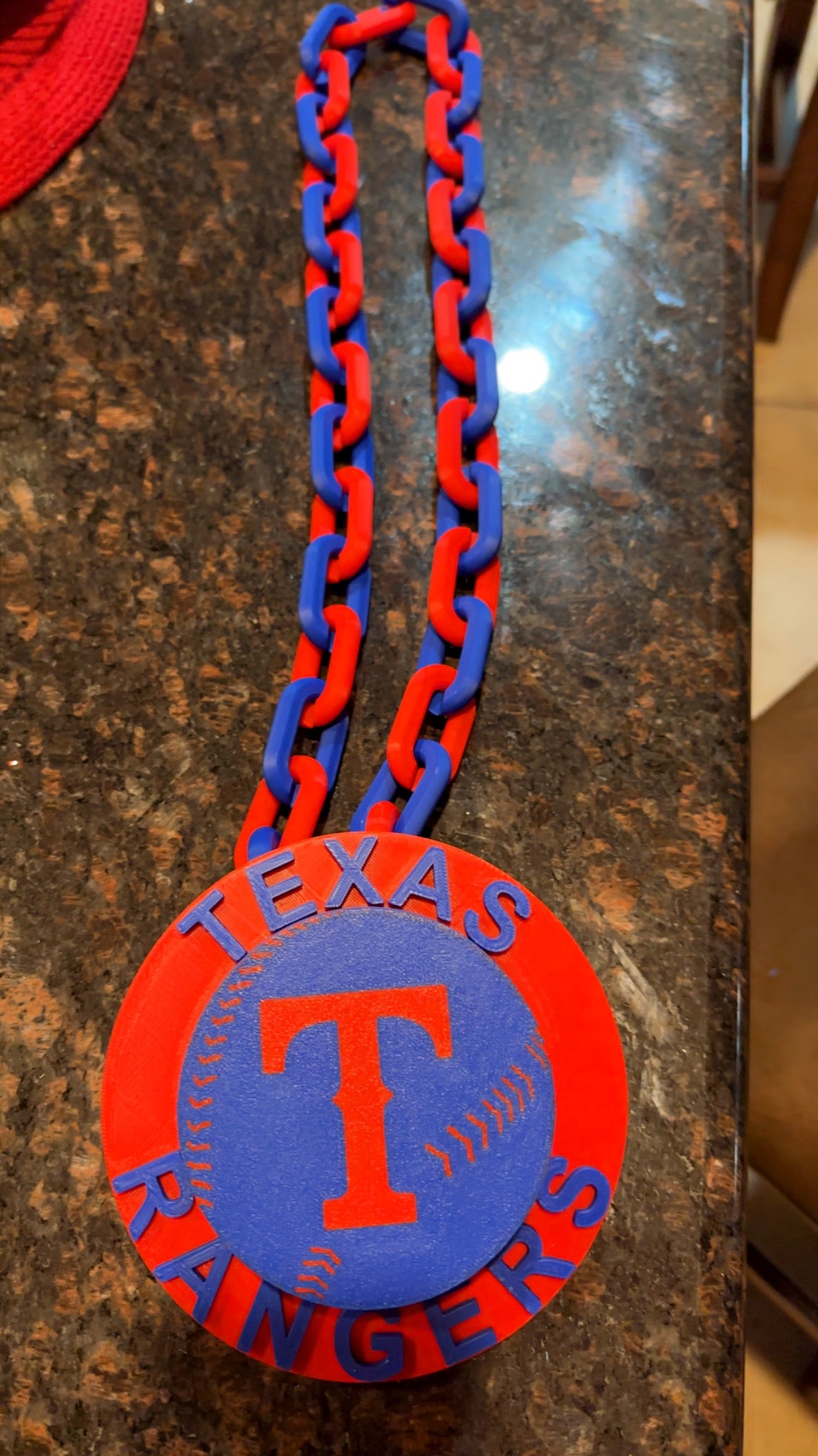 3D Printed Spinner Fan Chain – Pick Your Team Colors