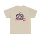 Unisex Heavy Cotton Tee- Hello Fall Pink Leopard Pumpkin