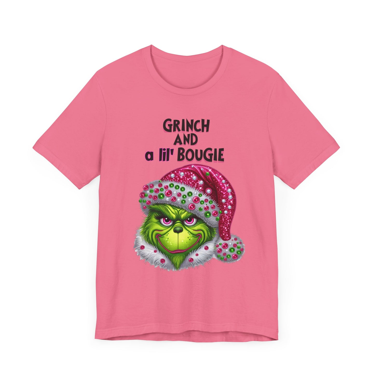 T-Shirt - Grinch and a lil' bougie Funny Christmas Tee