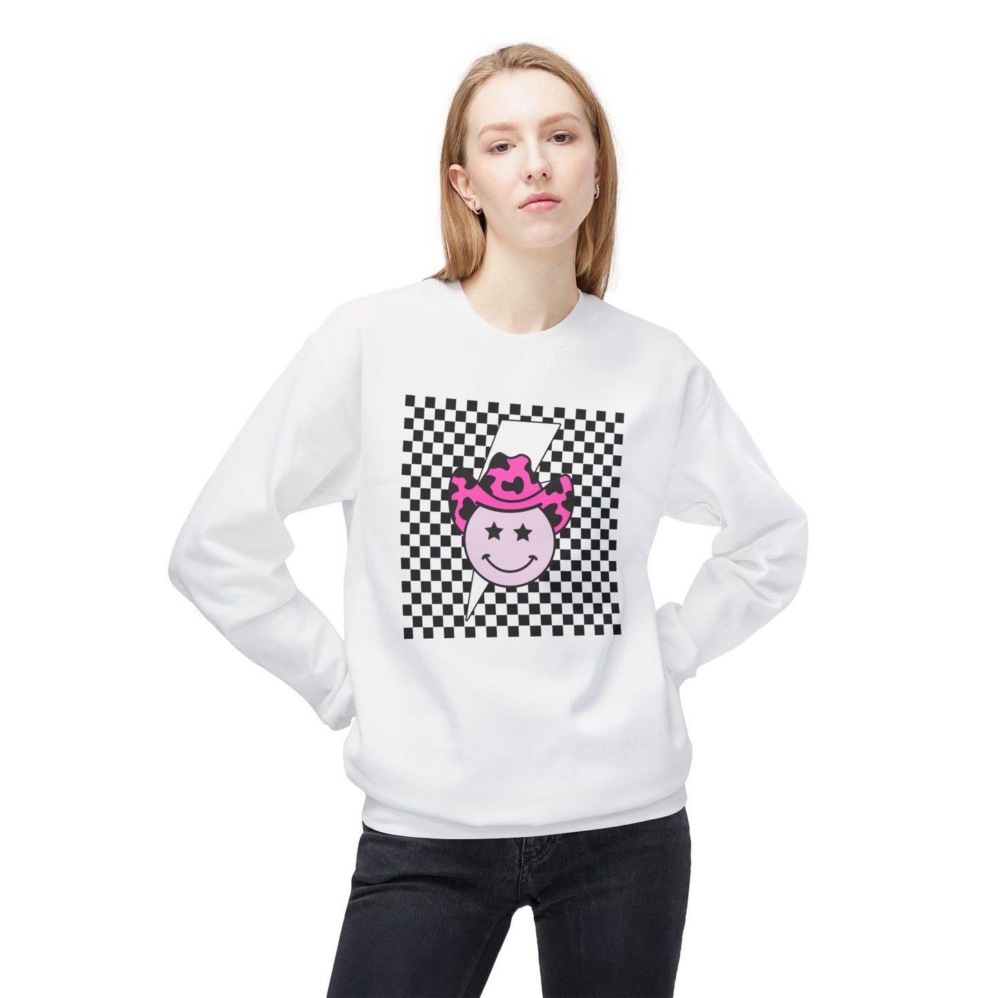 Retro Cheerful Cowboy Sweatshirt for Cool Vibes