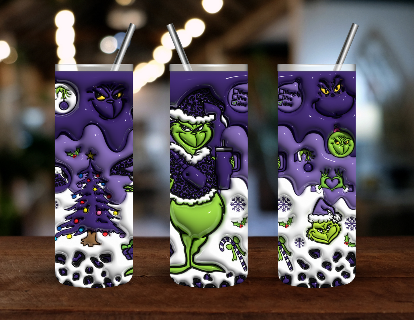 Purple Grinch Sass | Christmas | 20 oz Sublimation Tumbler