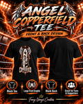 Angel Copperfield Winged Logo T-Shirt | Black Wrestling Fan Tee