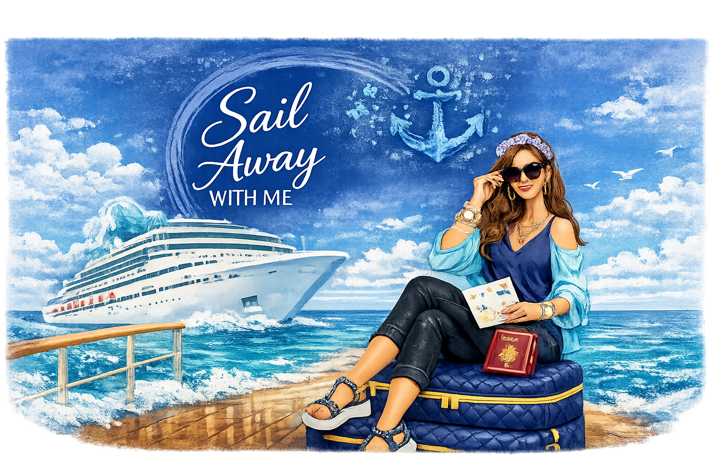 And the Adventures Begin" 20 oz Skinny Tumbler - Travel Tumbler for Adventure Lovers