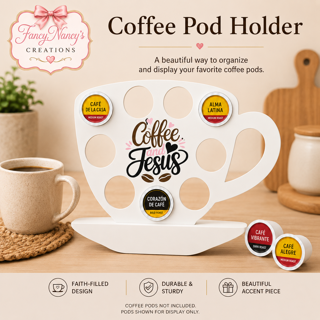 Coffee and Jesus K-Cup Pod Holder