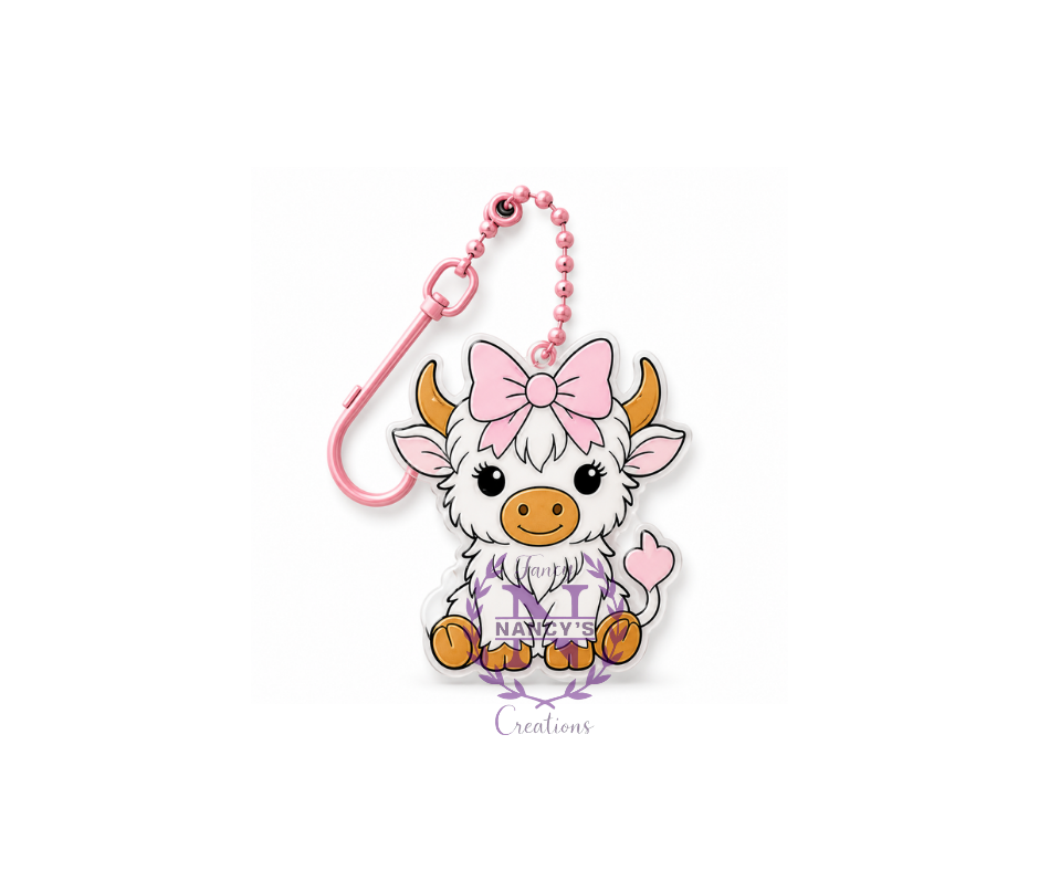 Pink Bow Cow Can Opener