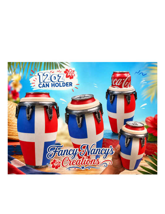 Conga Drum 12oz Can Holder