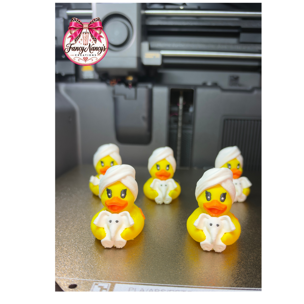 3D Printed Spa Duck, Towel Elephant Duck, Cruise Exchange Duck, Spa Party Favor