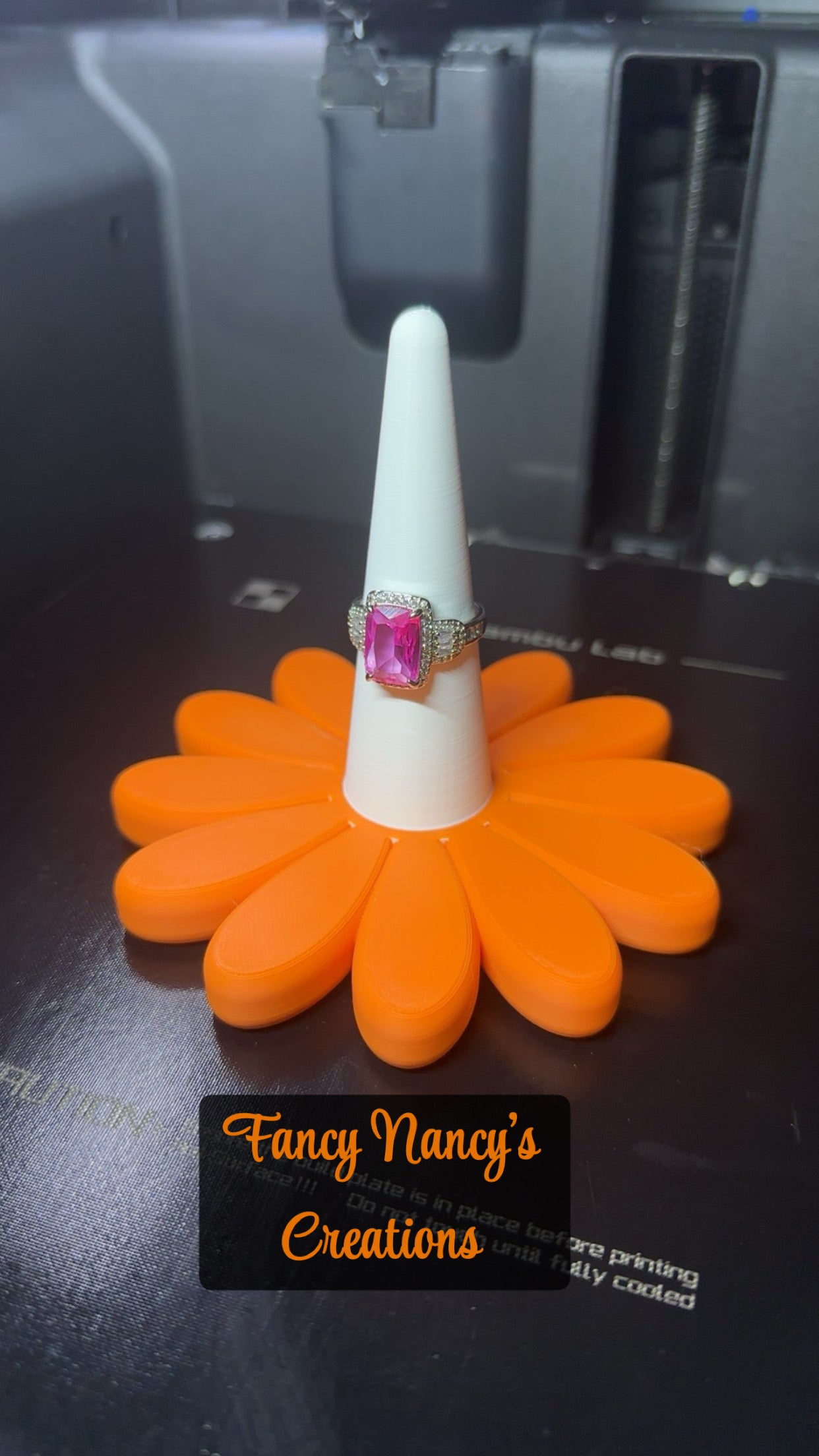 Flower Daisy Ring Cone Display Stand