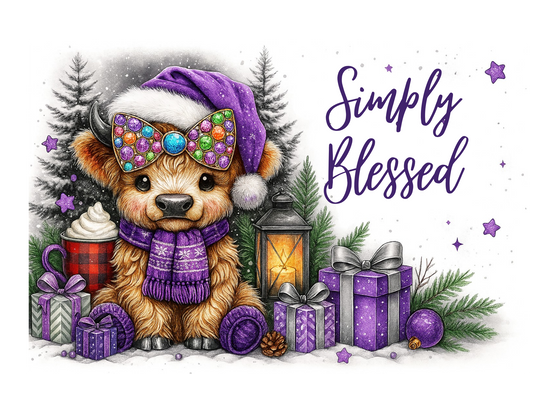 Simply Blessed  Holiday | 20 oz Sublimation Tumbler vs