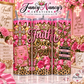 Faith Over Fear 20 oz Sublimation Tumbler - pink gold leopard cross butterfly Holy Bible faith design