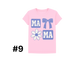 #9 - MAMA Mood	Retro squares with “MA,” a bow, and daisy—soft tones, strong statement.