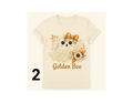 #2- 	Golden Boo-A glam ghost with lace and florals, perfect for spooky season sparkle.