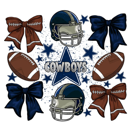 Coquette - Bow and football Graphic T-Shirt