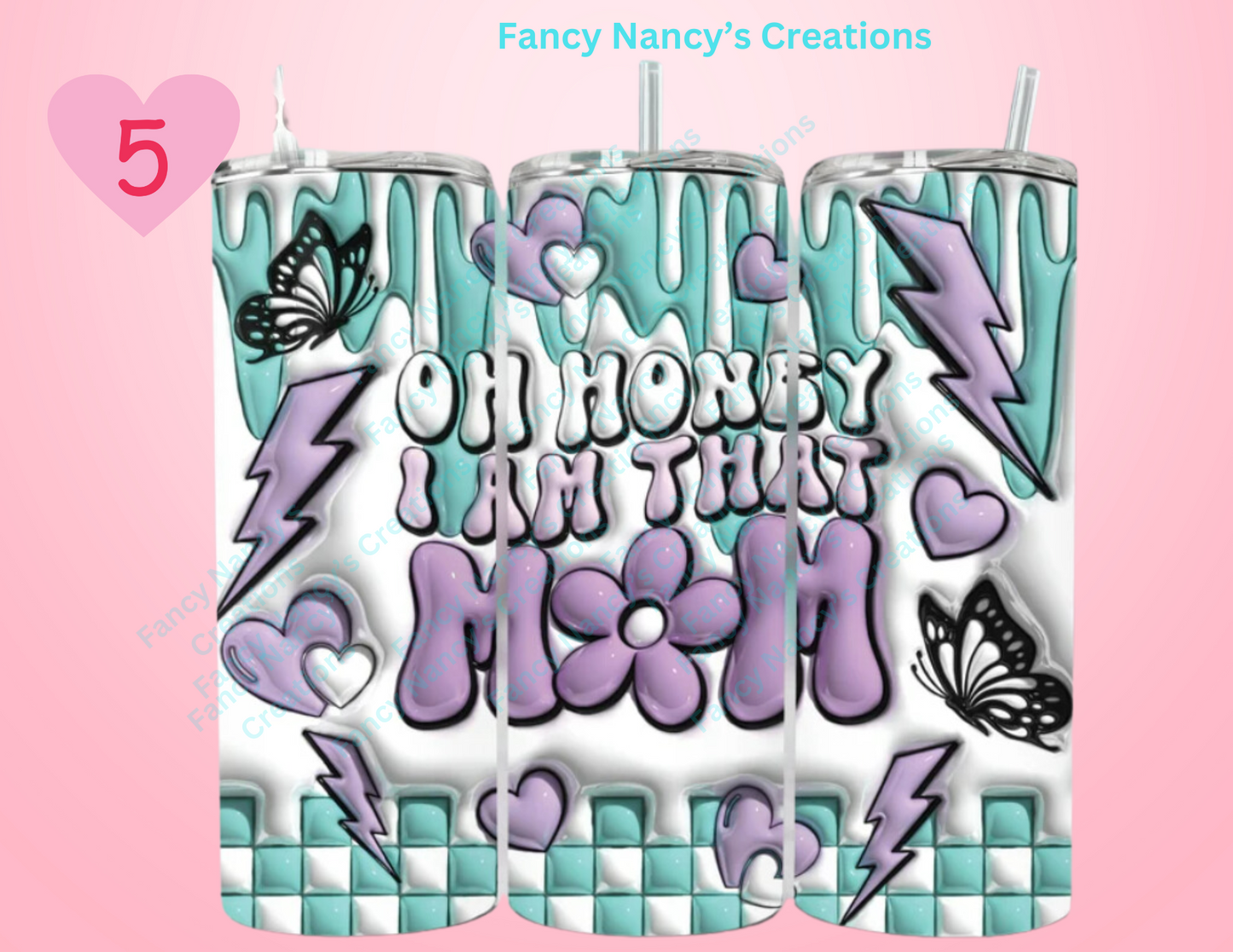 Sublimation Tumbler Collection – Pick Your Design by Number (20 oz) ✨ Fancy Nancy’s Limited Edition Drop