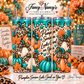 Pumpkin Season Looks Good on You 20 oz Sublimation Tumbler - teal orange leopard fall pumpkin design