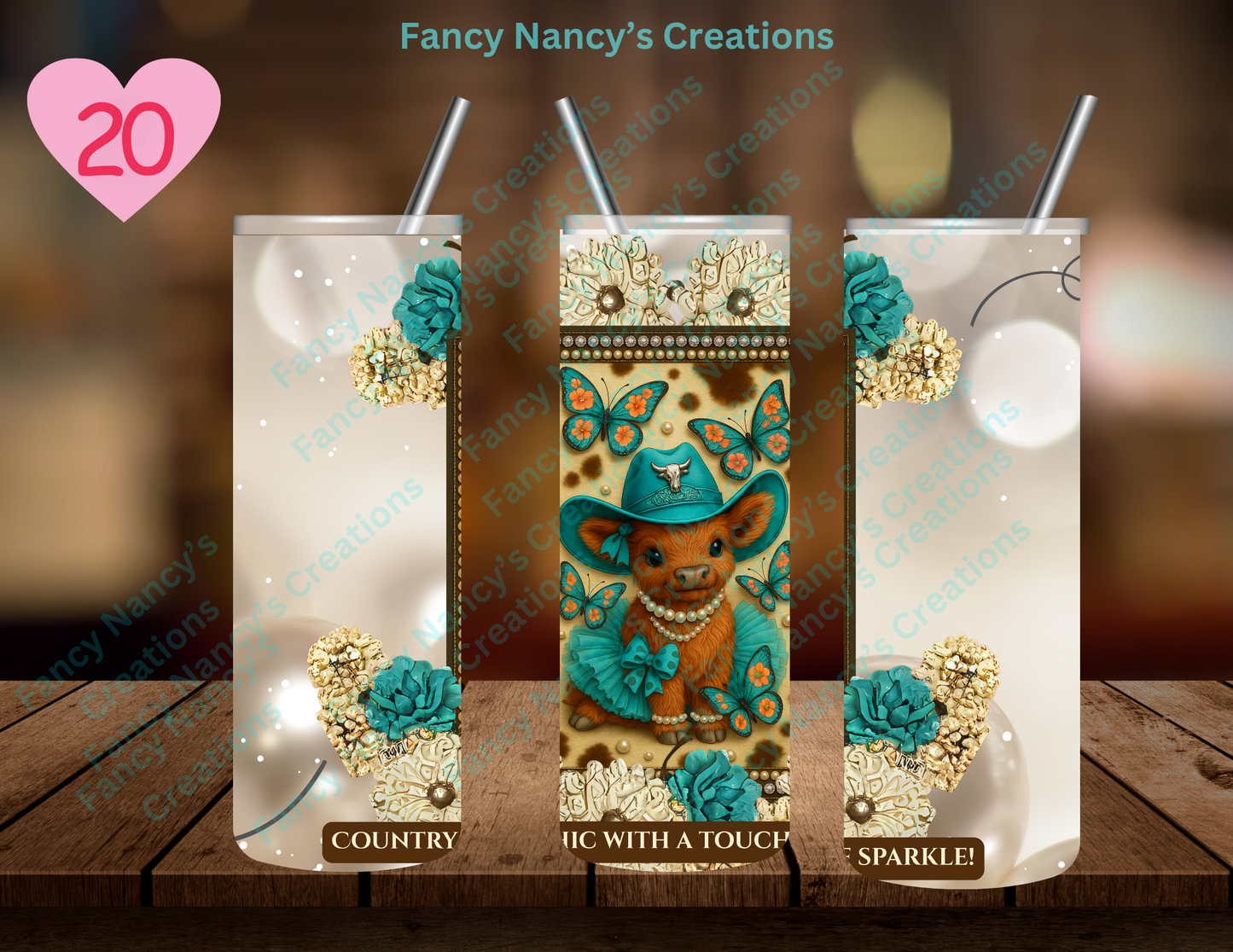 Sublimation Tumbler Collection – Pick Your Design by Number (20 oz) ✨ Fancy Nancy’s Limited Edition Drop