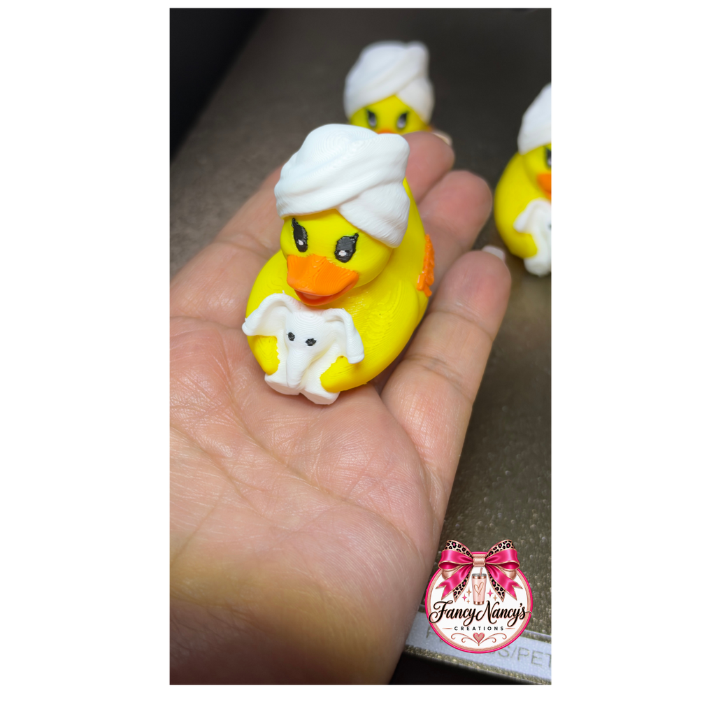 3D Printed Spa Duck, Towel Elephant Duck, Cruise Exchange Duck, Spa Party Favor