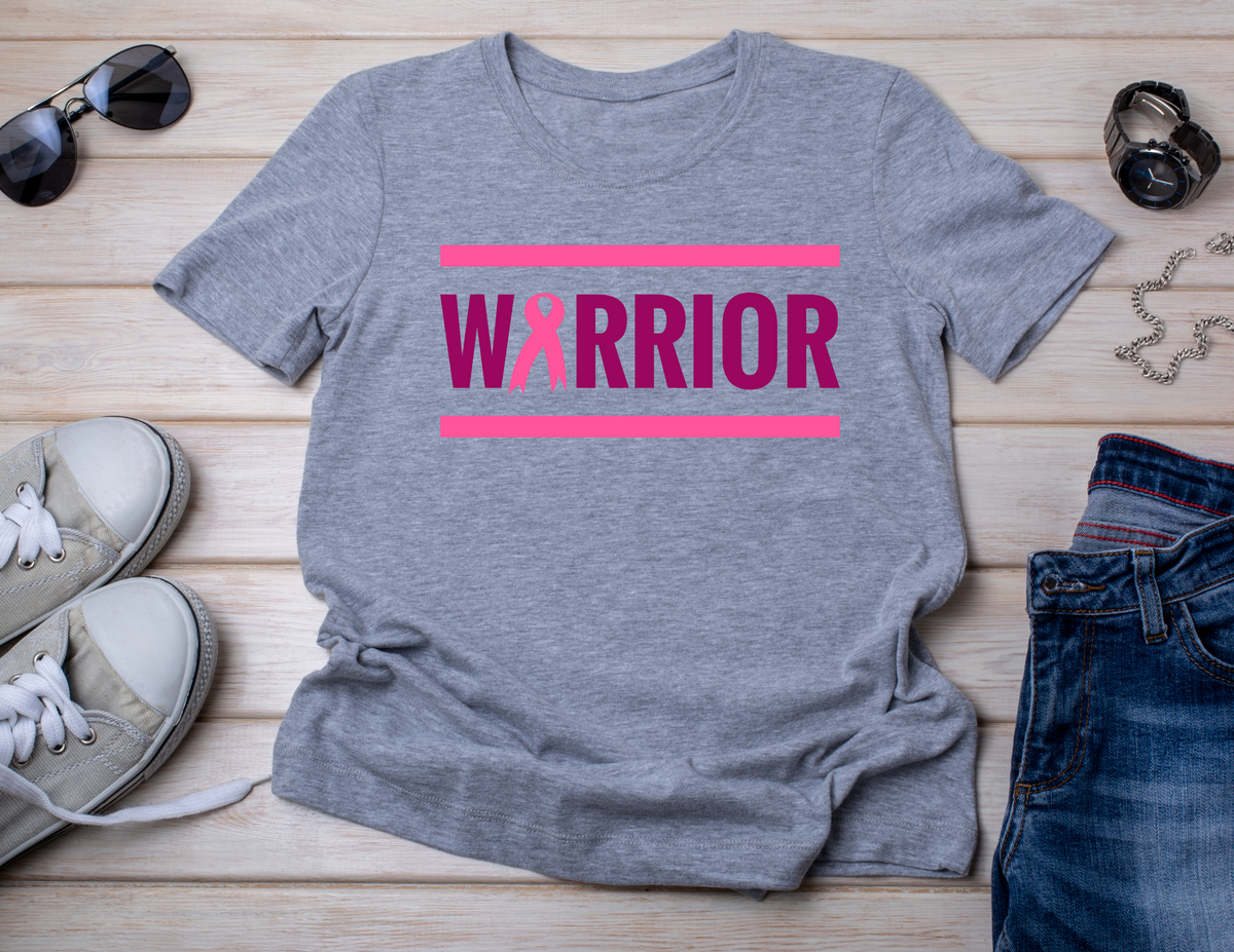 October Breast Cancer Awareness T-shirt - Warrior