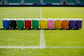 All Soccer Jug Can Coolers on Soccer Field