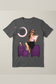 And the Adventures Begin T-Shirt Mockup with Purple Luggage