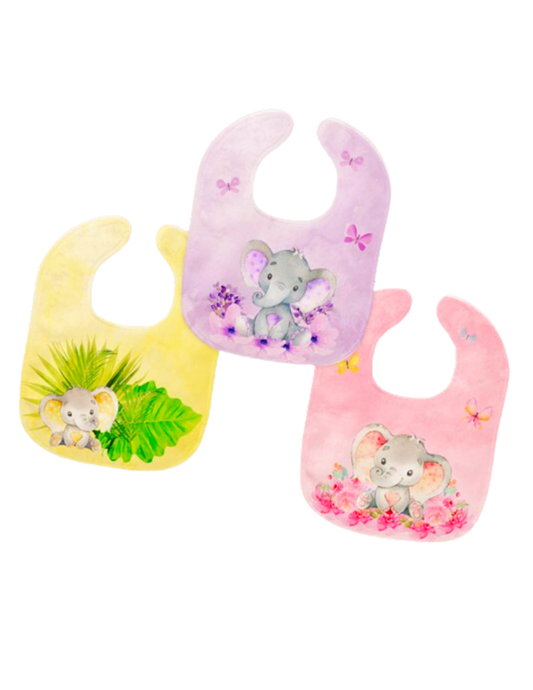 Sublimation Baby BIB - Personalized baby elephant