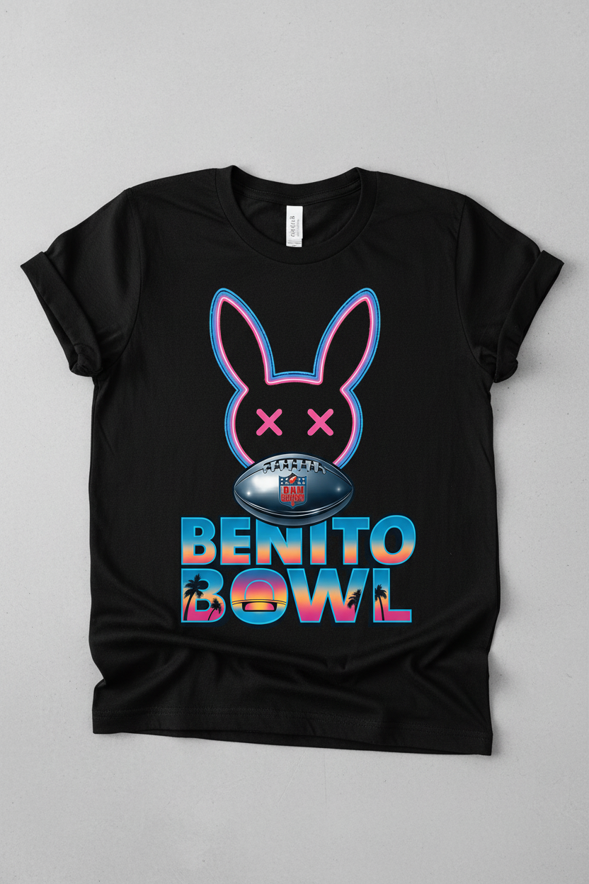 Benito Bowl T-Shirt Mockup