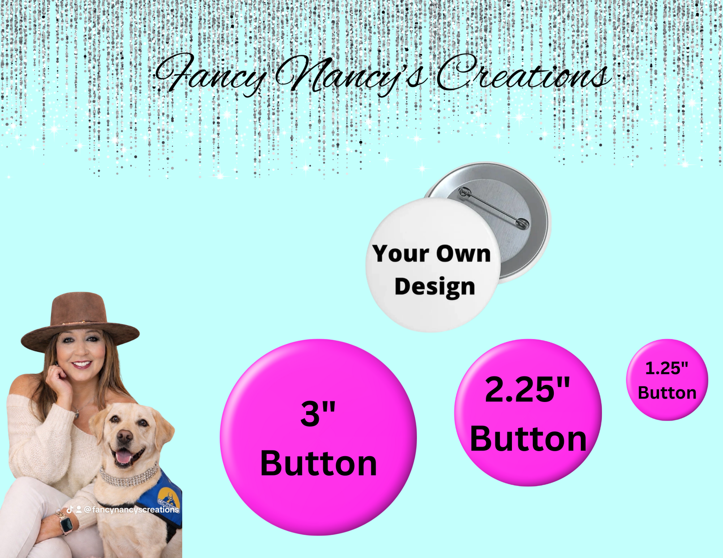 In Loving Memory Button Pins