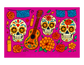 Día de los Muertos Tumbler – Sugar Skull & Marigold Drop (20 oz Sublimation Tumbler with straw)