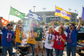Fans at Tailgate Wearing Fan Chains