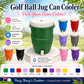Golf Ball Jug Can Cooler – Golf Ball Can Holder, 12oz Can Cooler