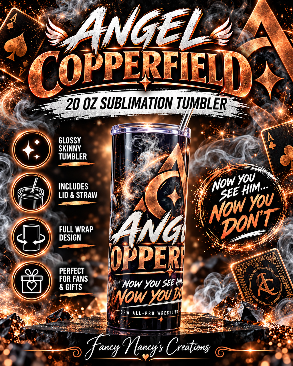 Angel Copperfield | 20 oz Sublimation Tumbler