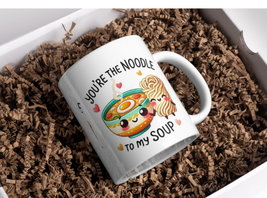 Noodle to My Soup Coffee Mug | Cute Food Pun Mug