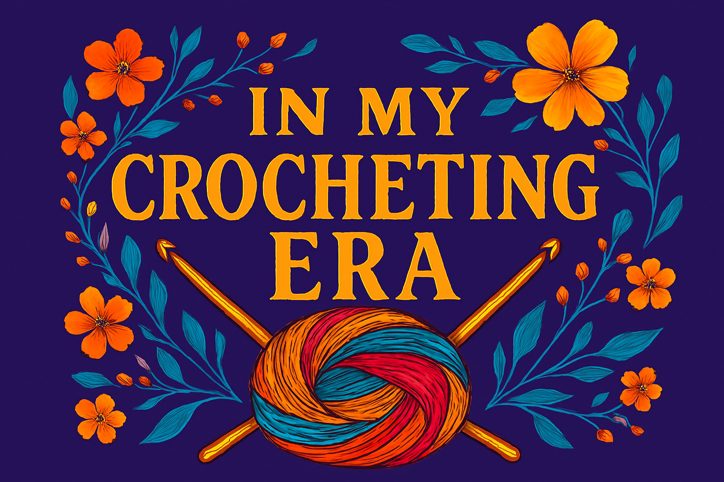 In My Crocheting Era Tumbler – Yarn Lover’s Edition (20 oz Sublimation Tumbler with straw)
