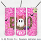 In My Fizzin’ BOO Era Tumbler – Pink Leopard Halloween Drop  (20 oz Sublimation Tumbler with straw)