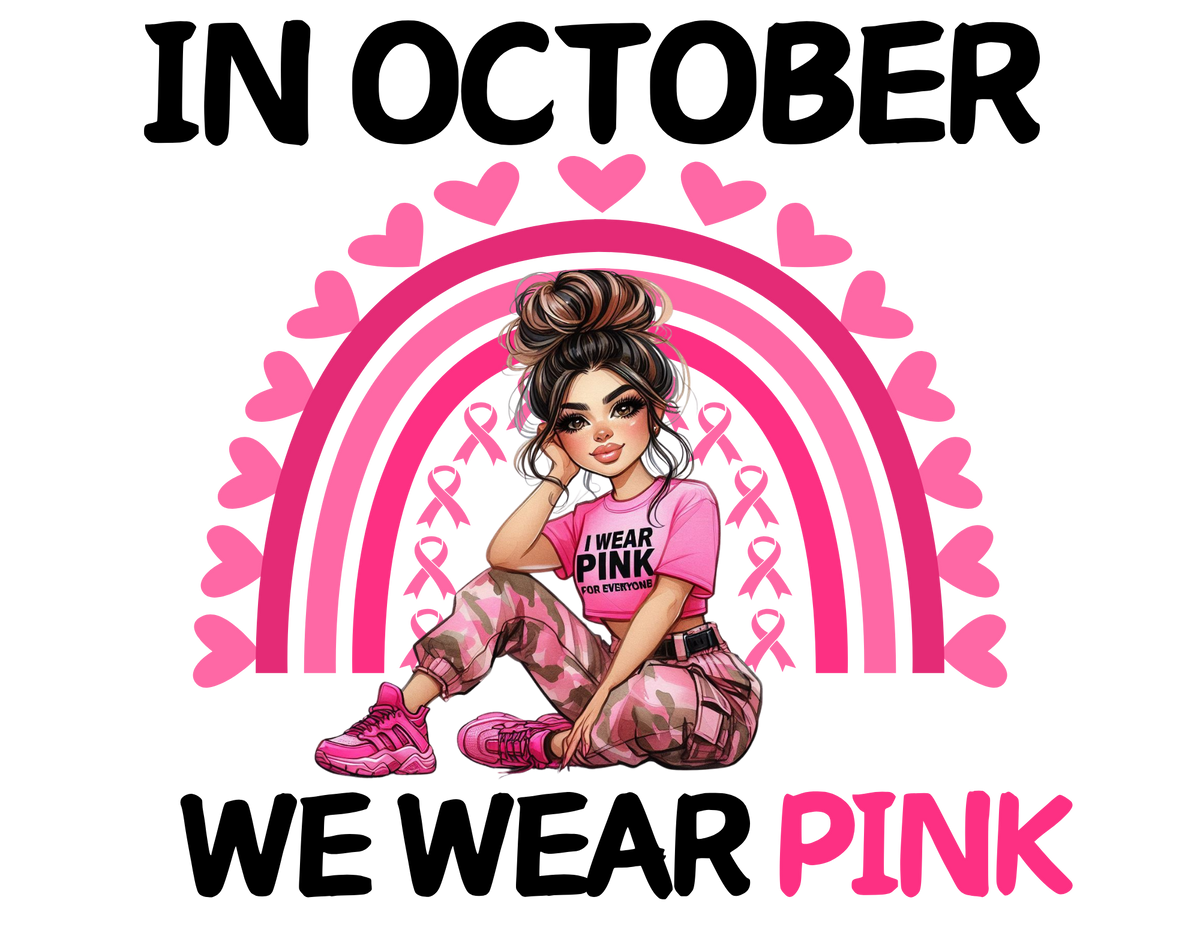 Cancer Awareness T-shirt -IN OCTOBER WE WEAR PINK