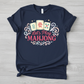 Let's Play Mahjong Navy Blue T-Shirt