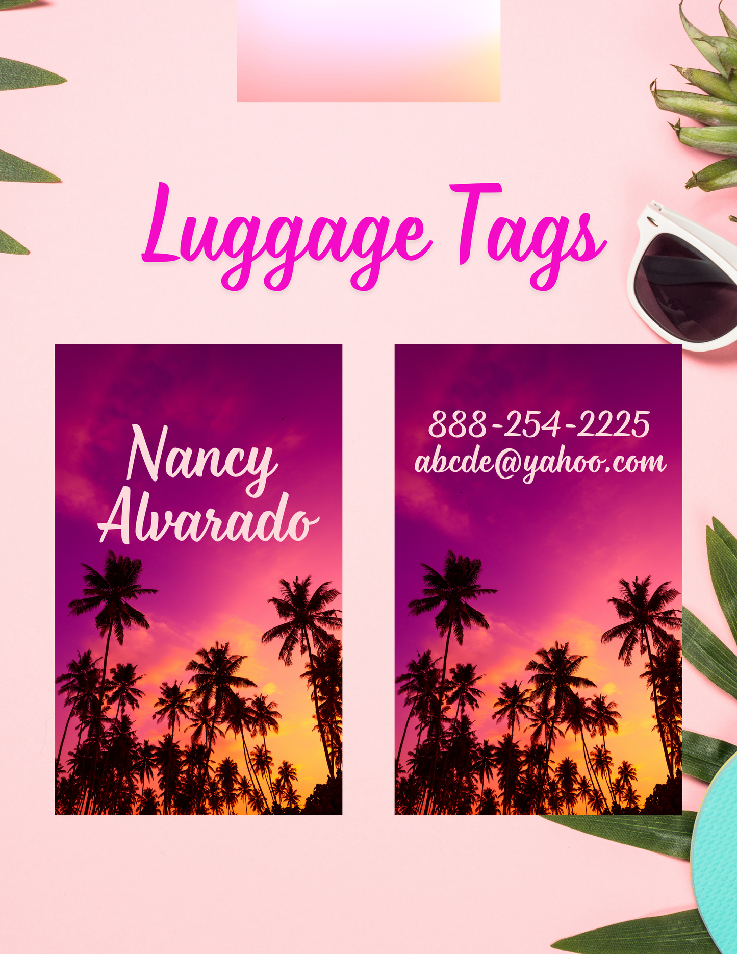 Personalized Luggage Tag