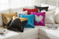 Multiple color sequin pillows