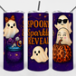 Spooky Sparkle Reveal Tumbler – Halloween Glam Edition (20 oz Sublimation Tumbler with straw)