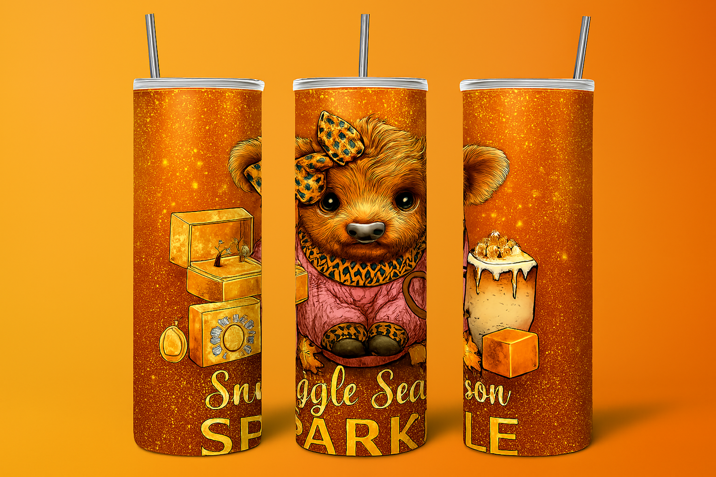 Snuggle Season Sparkle | 20 oz Sublimation Tumbler