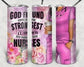 20oz Customized Sublimation Tumbler with straw- Nurses